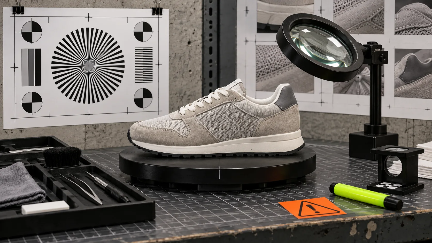 Product image quality control bench