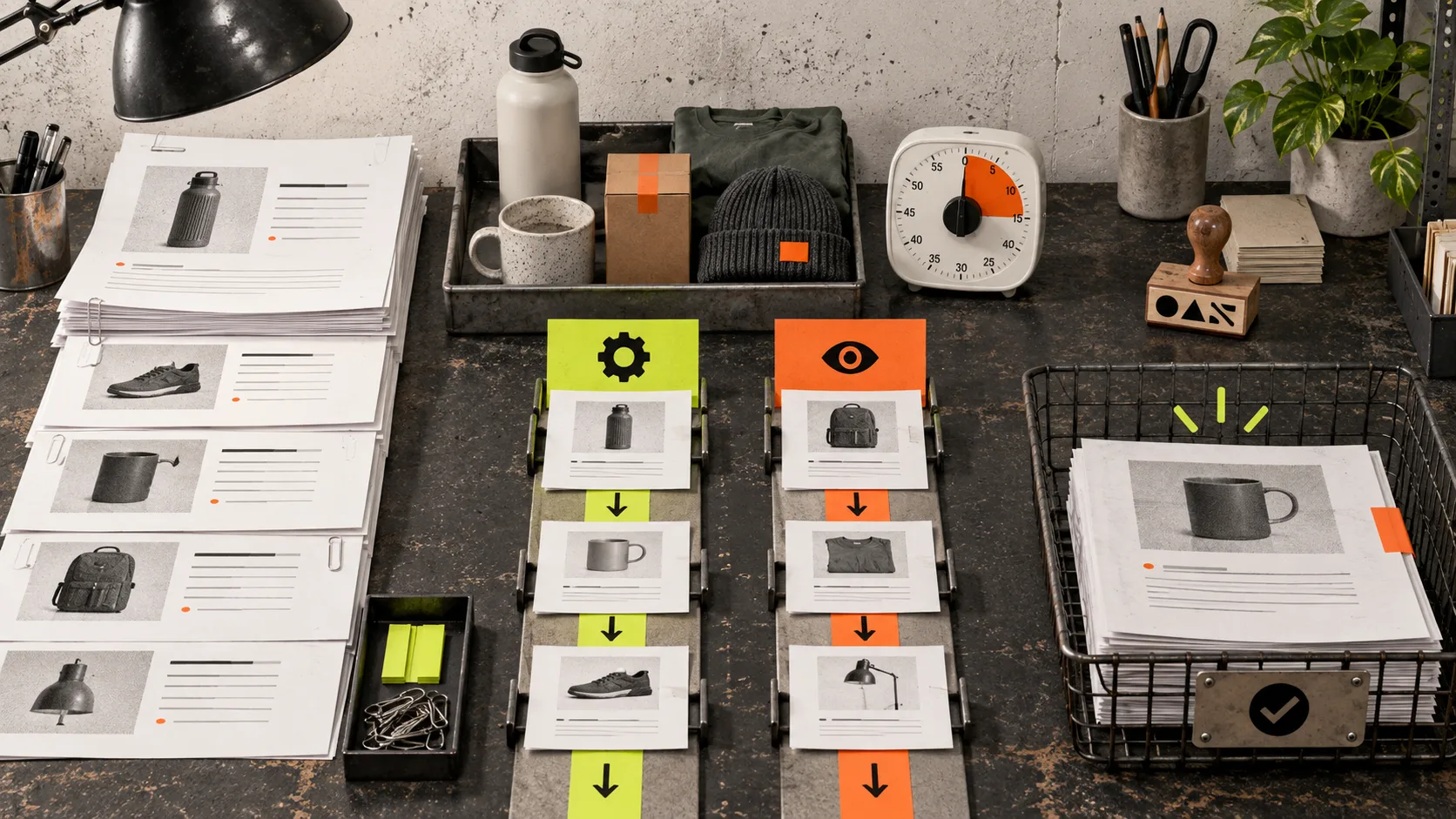 A physical workflow for deciding what to automate and what to review