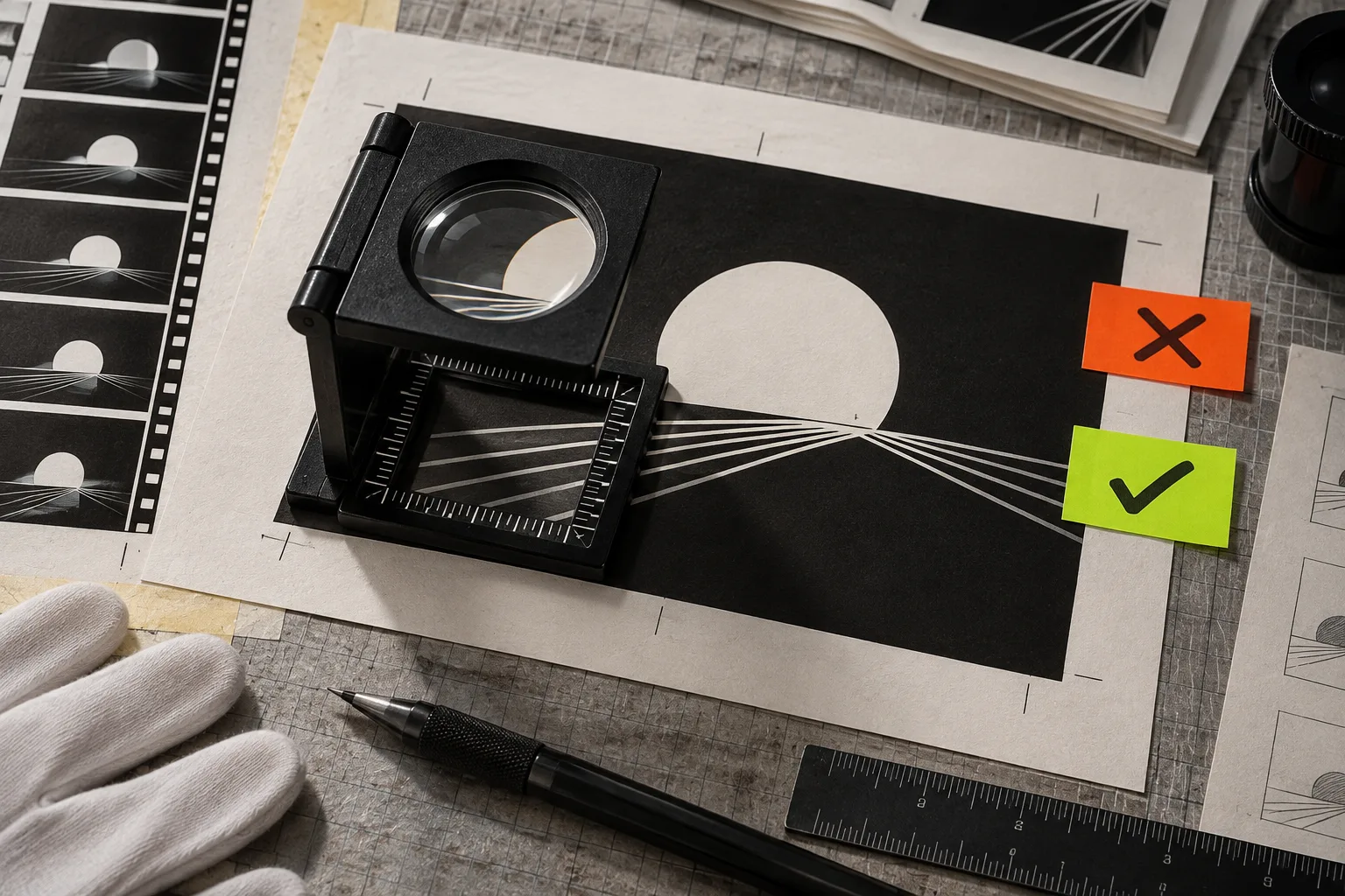 Frame review workbench for finding visual defects before delivery