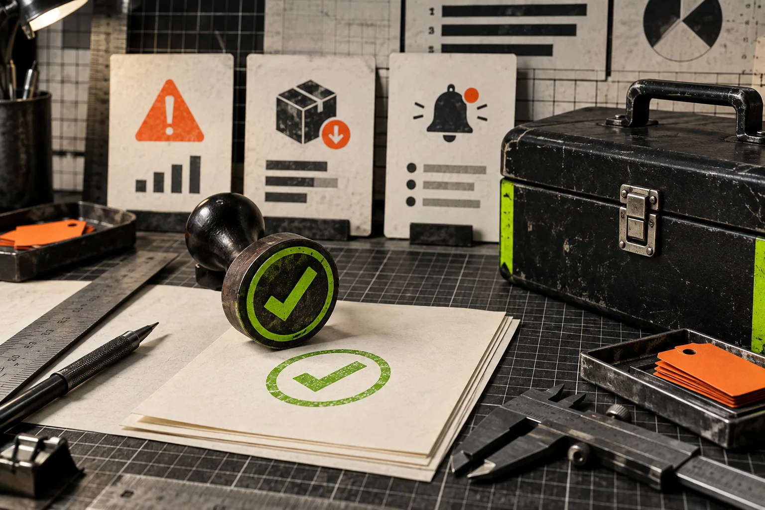 Human review checkpoint for store automation alerts