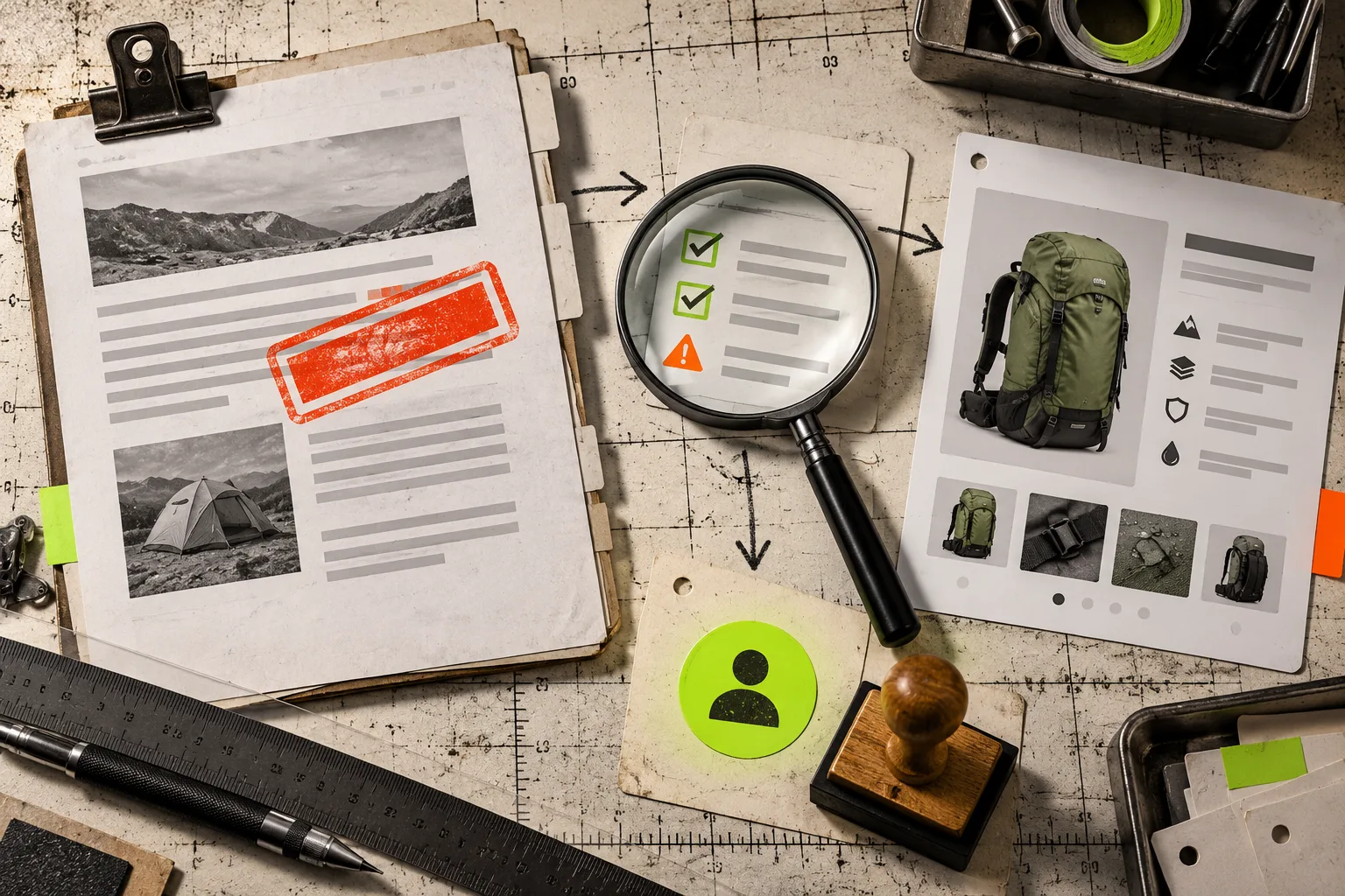 Draft review station for automated ecommerce articles
