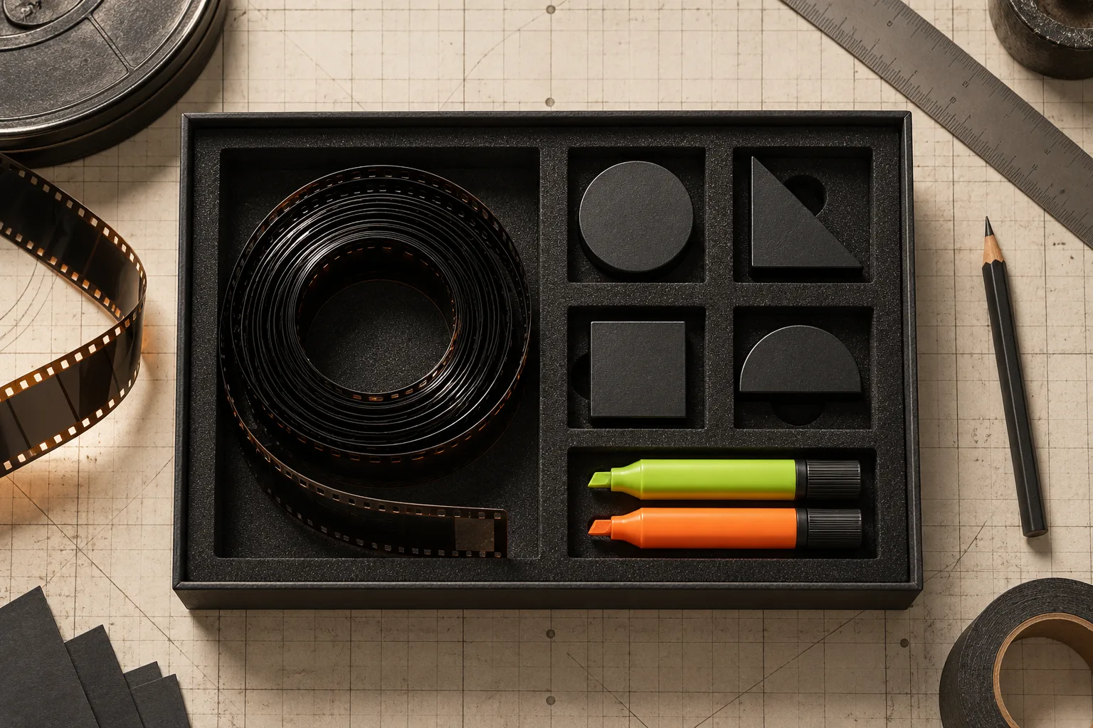 A modular video-production kit ready for an editable handoff