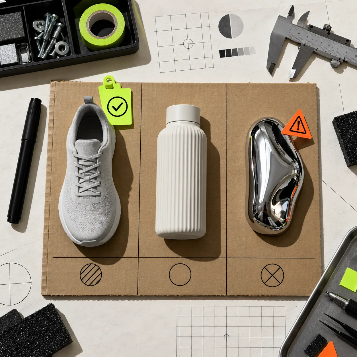 SKU triage board for choosing a first Shopify 3D product