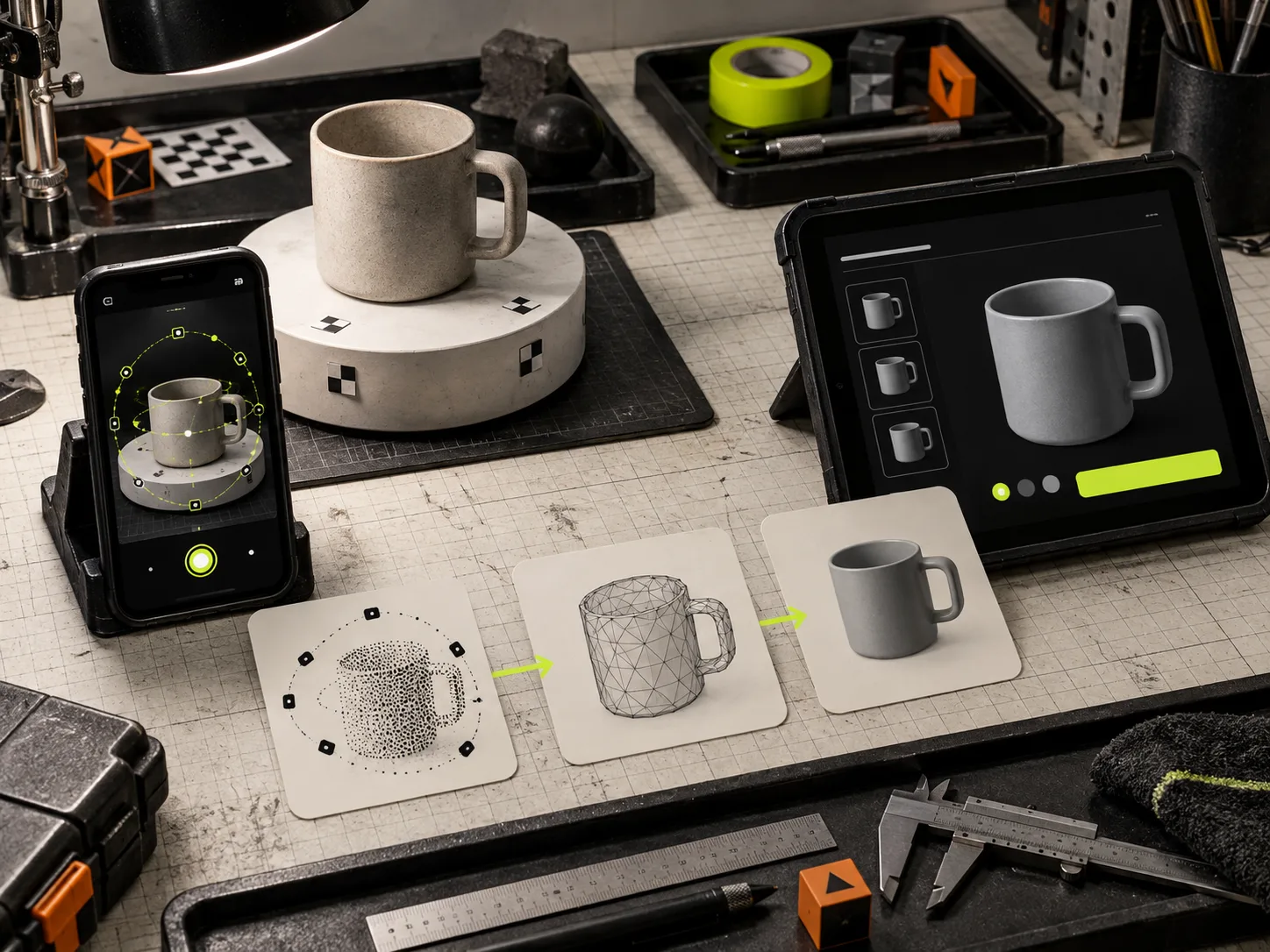 Phone capture photos becoming a 3D product model